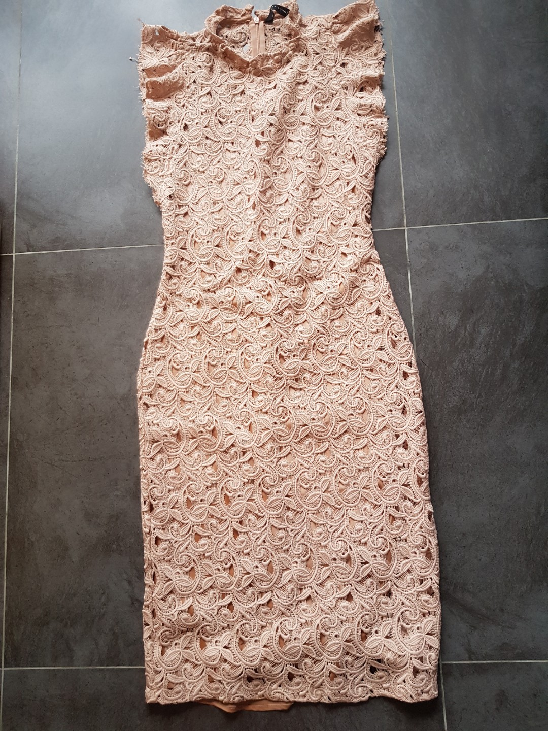 Beige crochet dress Clearance