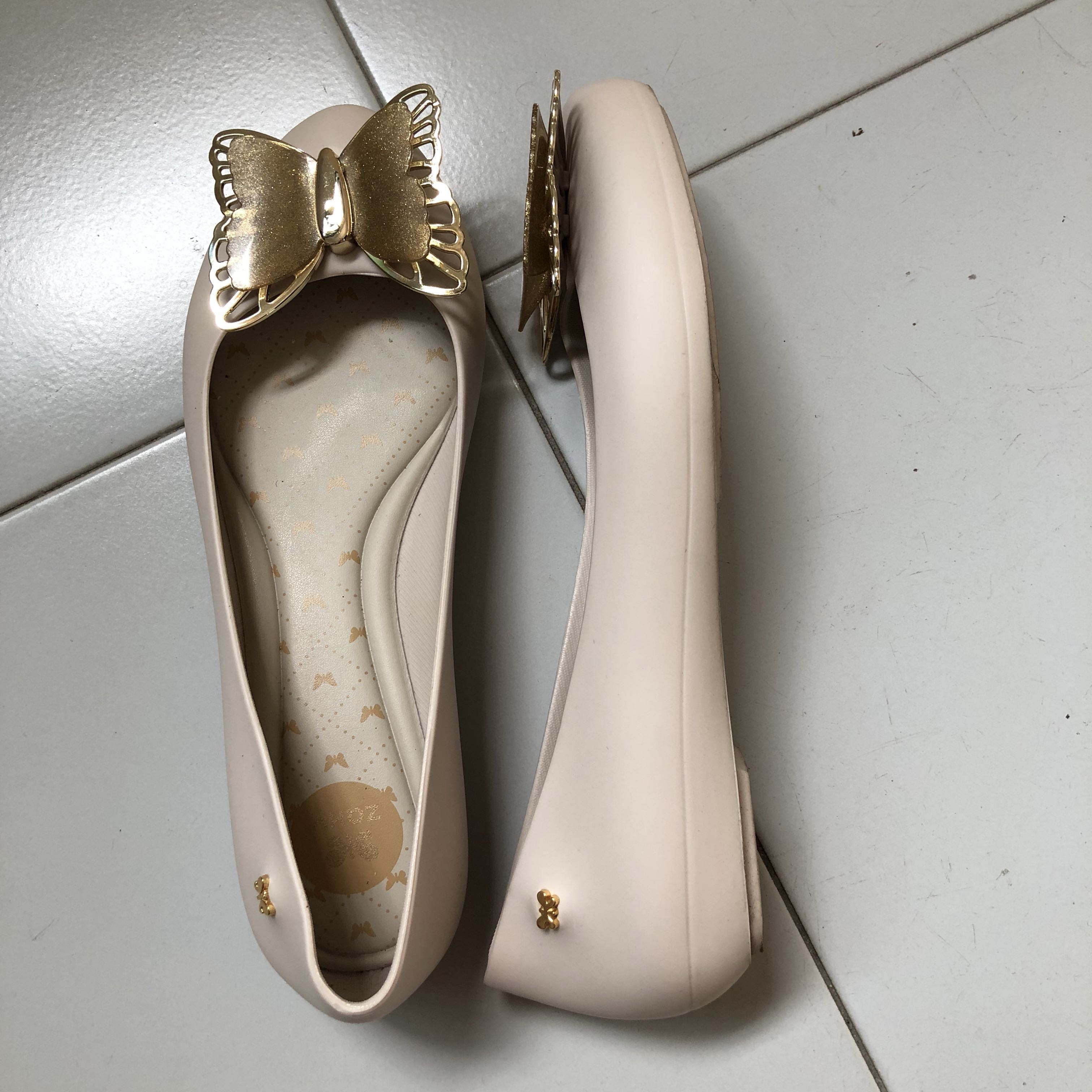 Zaxy Butterfly Luxury Jelly Shoes Women s Fashion Footwear Flats on Carousell