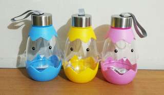 Botol air minum bentuk telur - drink bottle - egg / chick