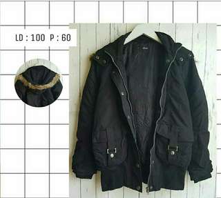 Jaket hitam - Black Jacket High Quality Material