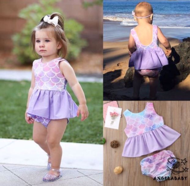 baby girl mermaid swimsuit