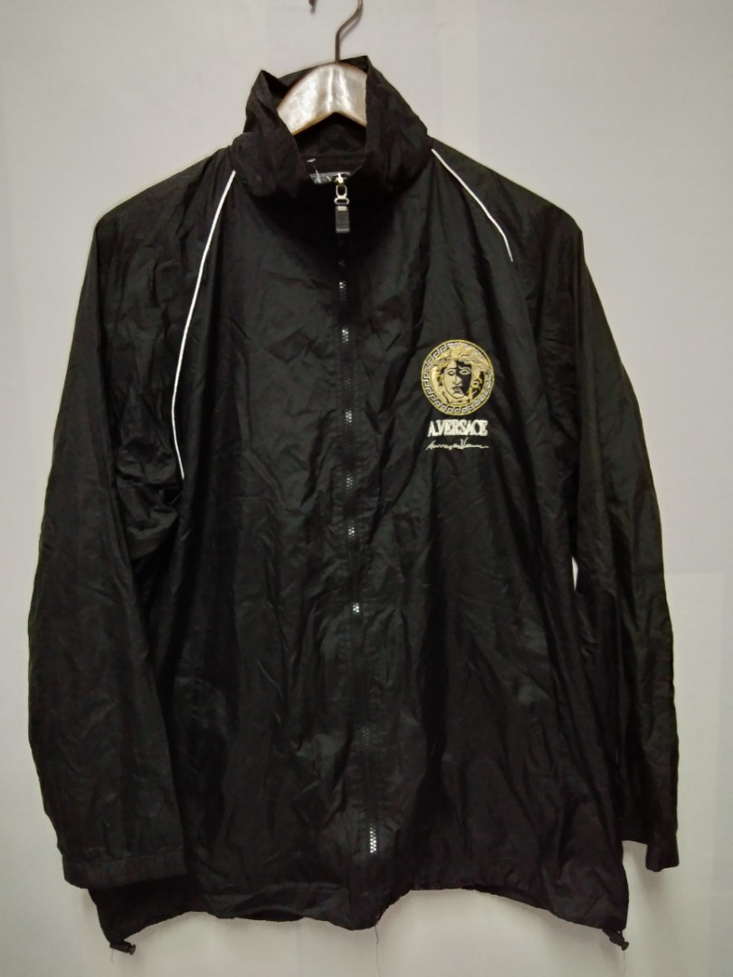 A.VERSACE NYLON JACKET, Men's Fashion, Tops & Sets, Vests on Carousell