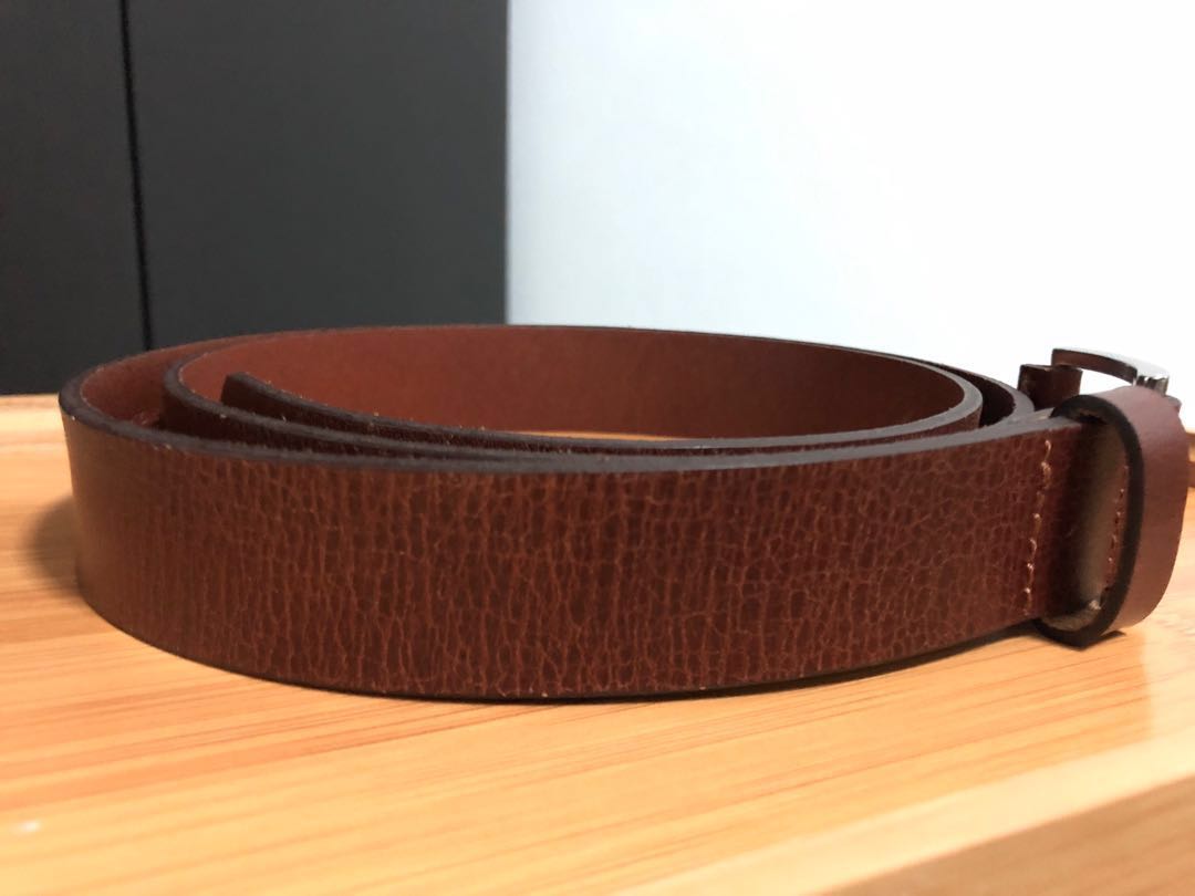 Brown Leather Topman Belt Men s Fashion Watches Accessories Belts on Carousell