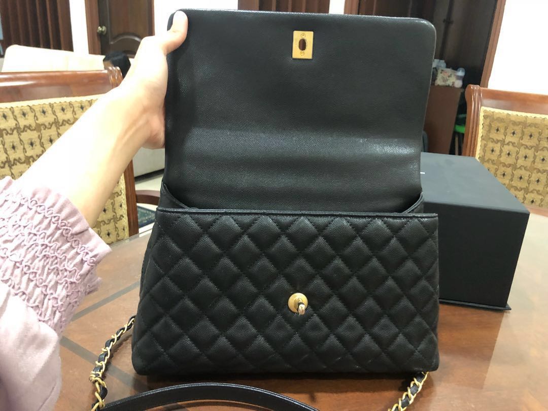Chanel coco handle black with ghw, Luxury, Bags & Wallets on Carousell