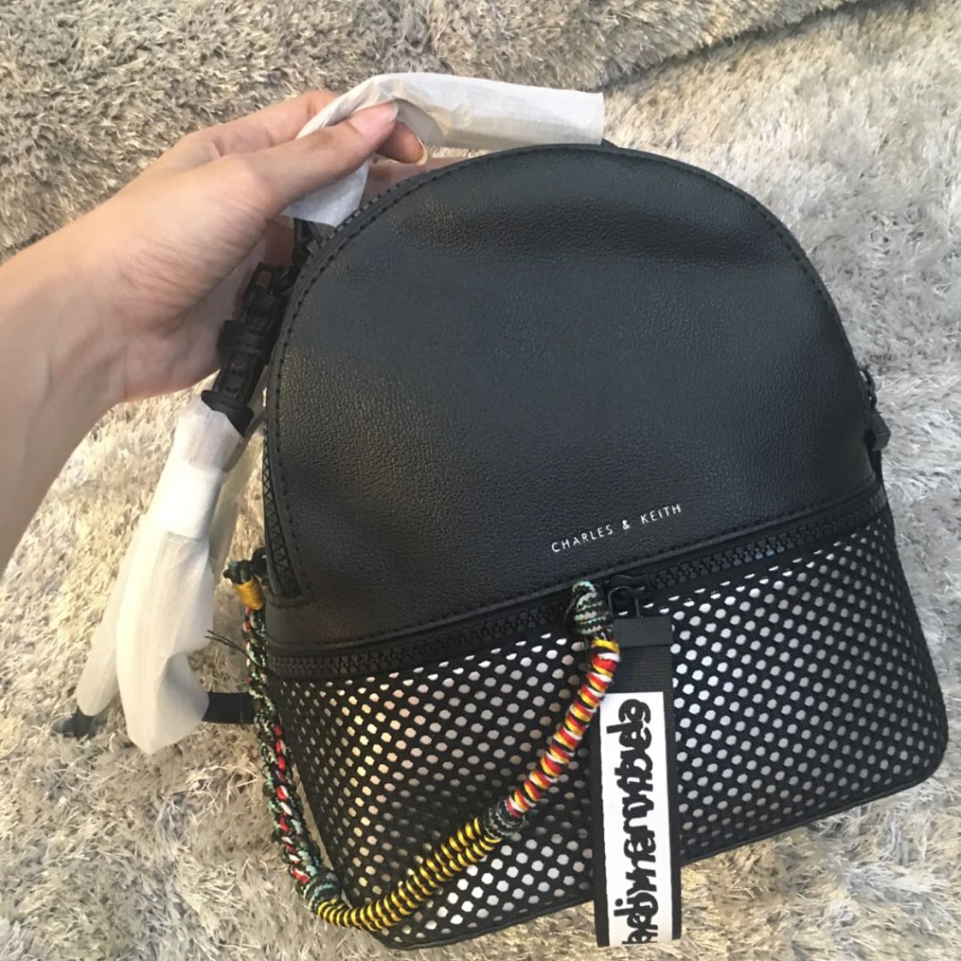 charles and keith backpack hologram