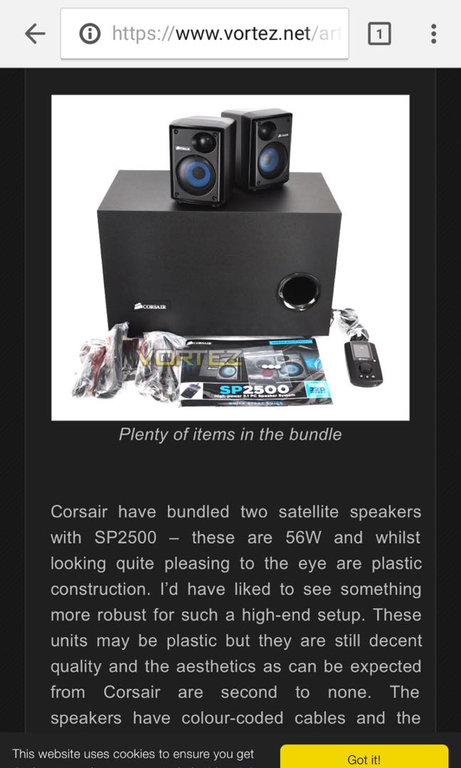 corsair sp2500 replacement parts