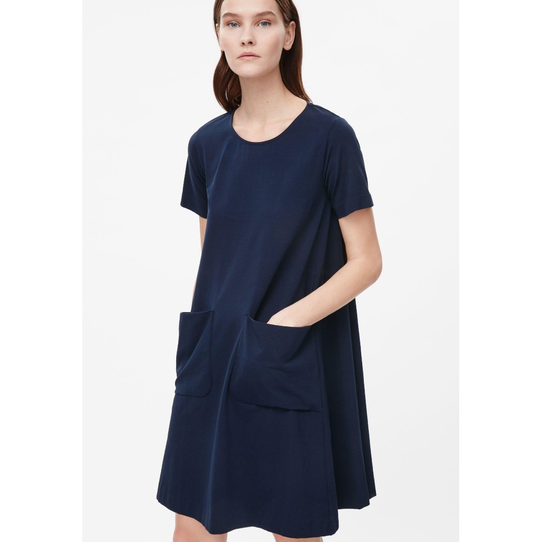 JERSEY DRESS WITH FRONT POCKETS 
