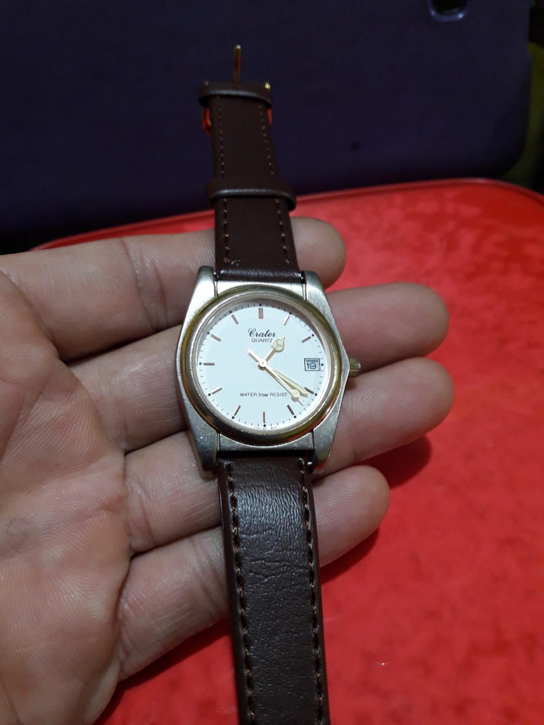 CRATER WATCH (Category: Women's Watches) located in Manila. Submitted by thegreat. (Listing ID 174139060, Image 1). Description: Authentic Good running condition Water 3 bar resist.