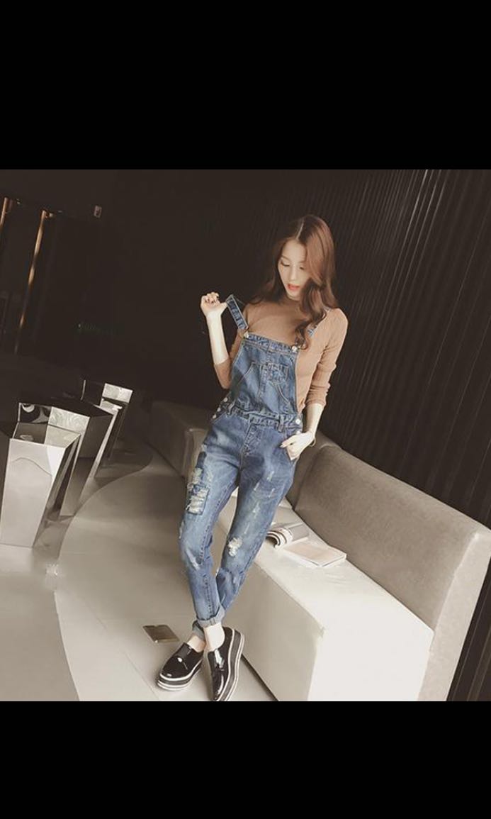 next denim jumpsuit