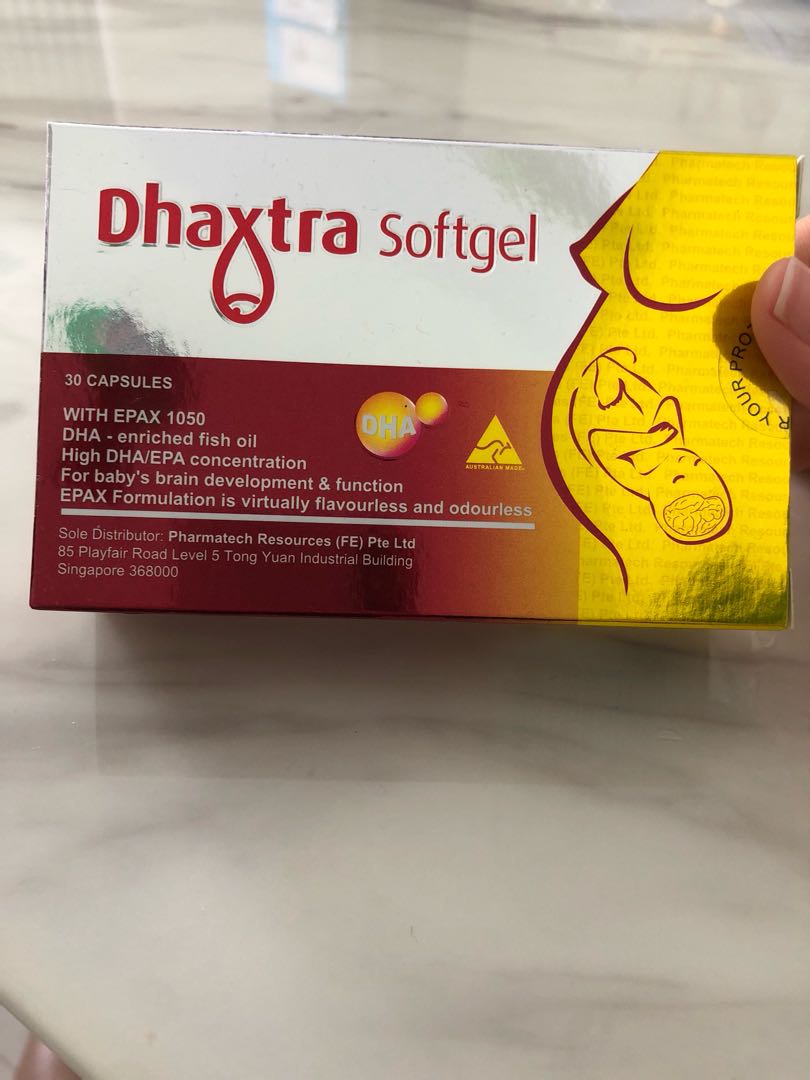 Dhaxtra softgel DHA fish oil for pregnancy and Lactation, Babies & Kids