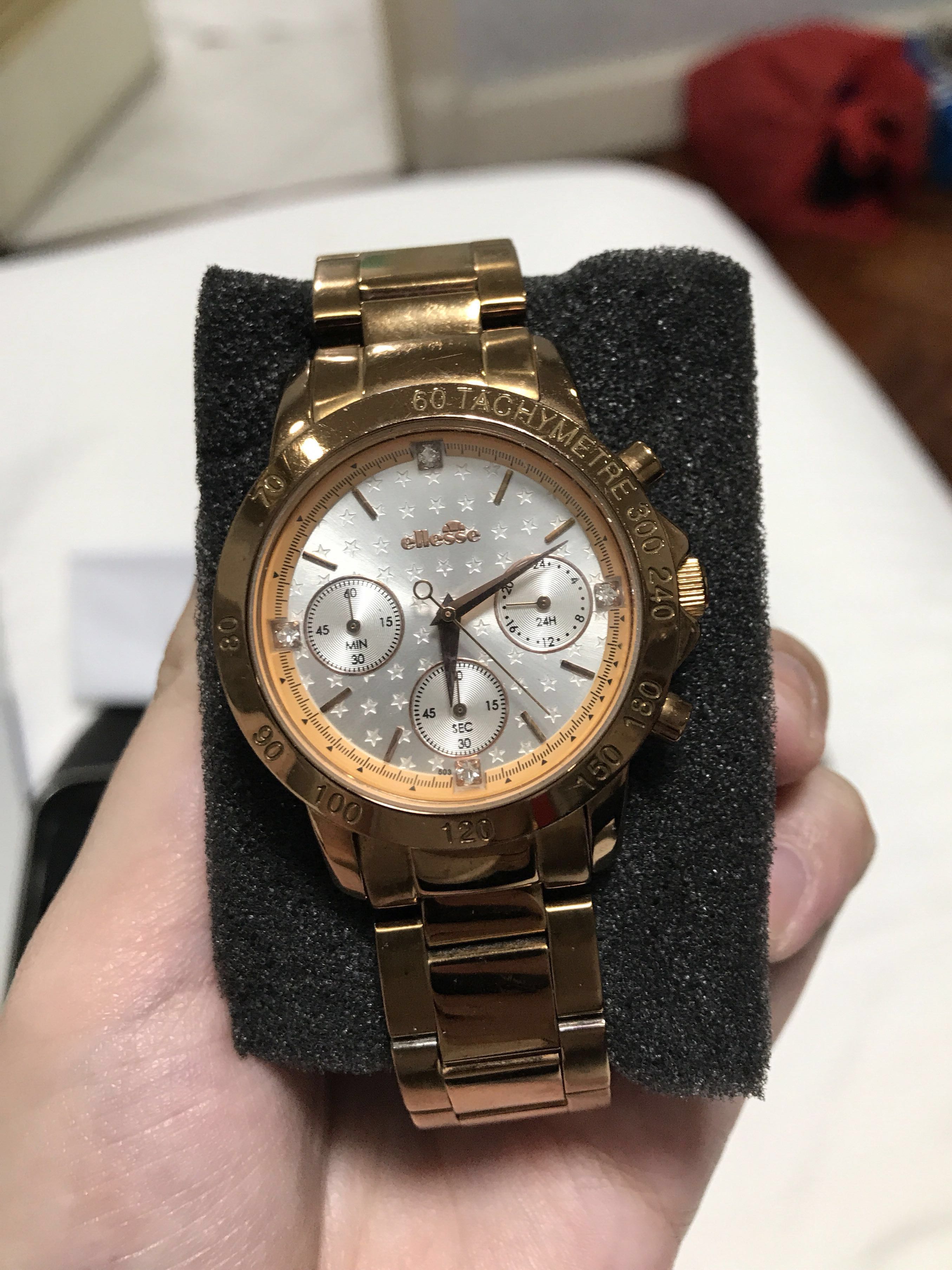 ellesse gold watch