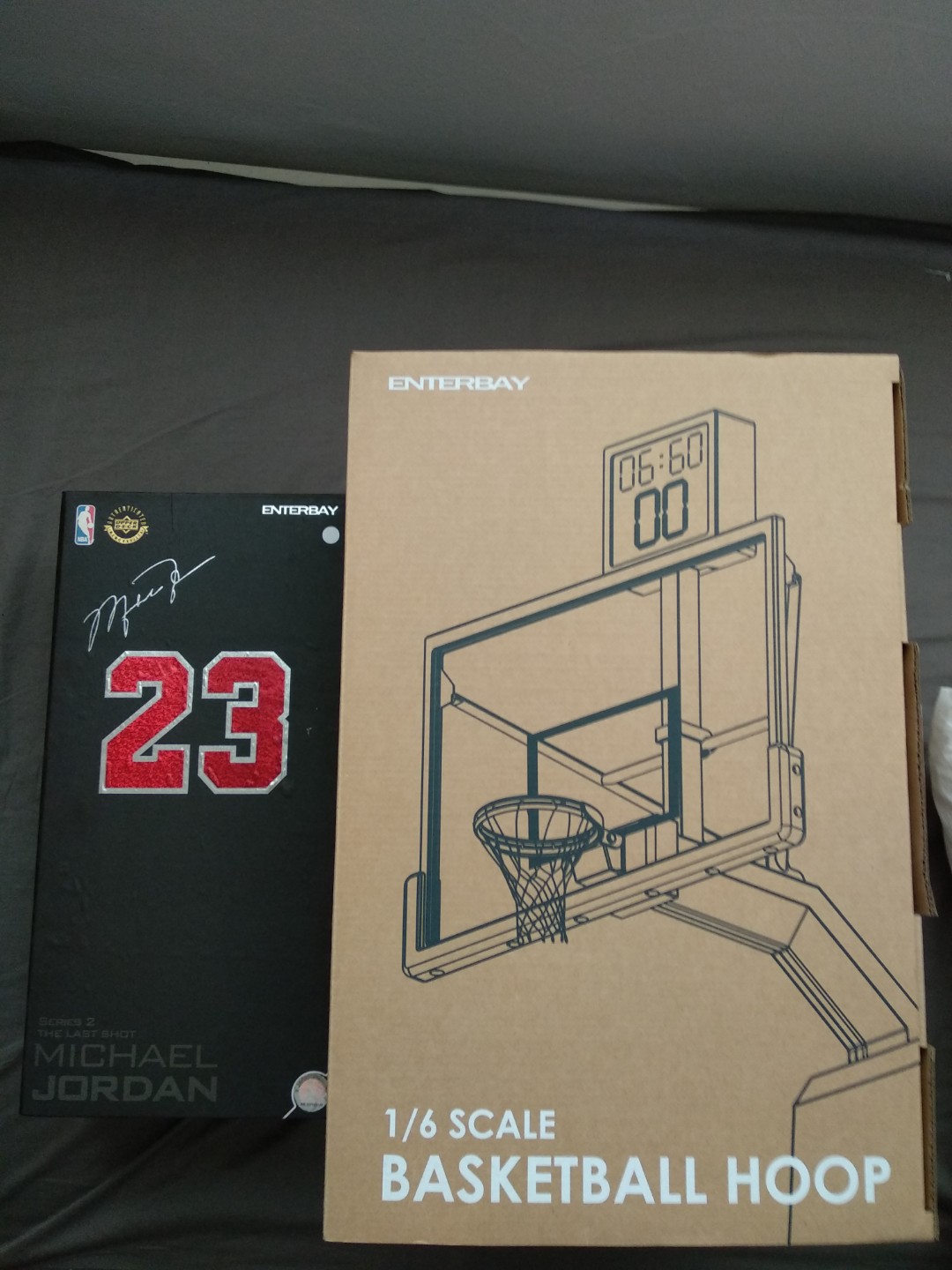 Enterbay Michael Jordan And Basketball Hoop 1 6 Scale Figure Toys