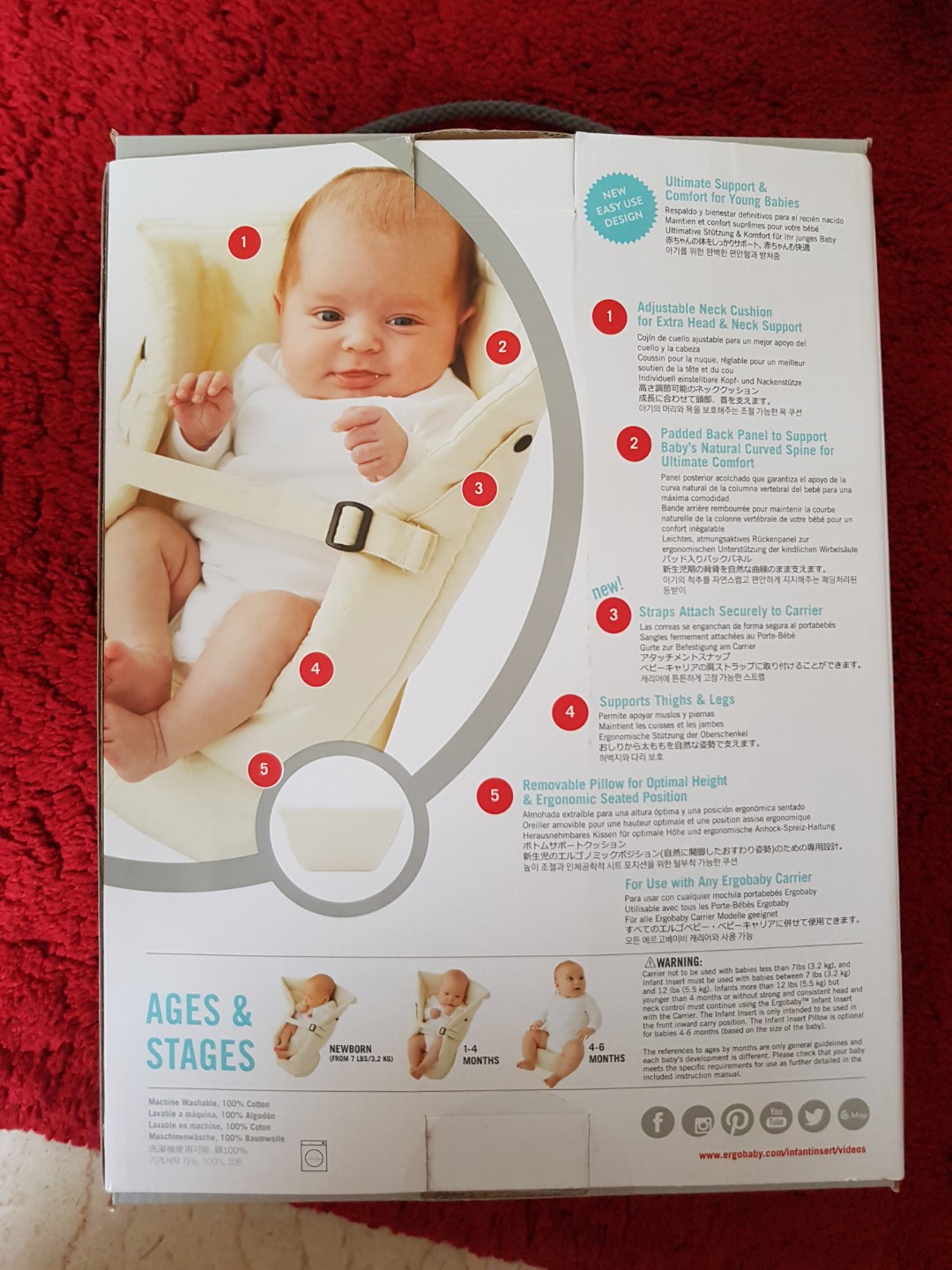 ergobaby newborn insert age