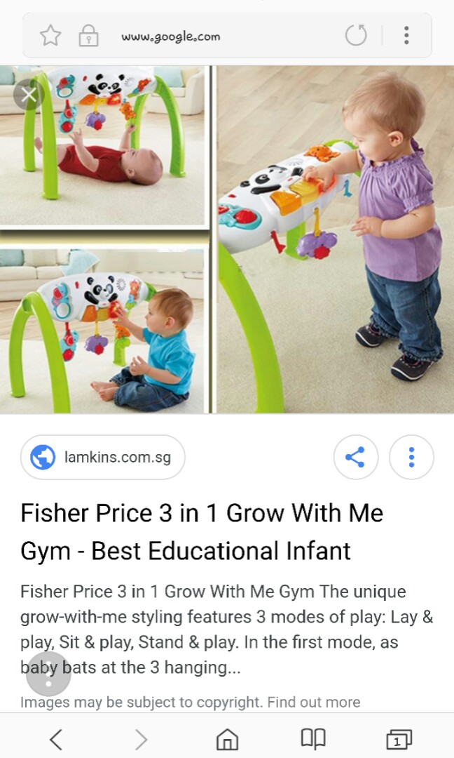 fisher price grow with me gym