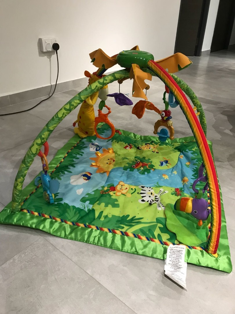 FisherPrice Rainforest Deluxe Gym, Babies & Kids, Infant Playtime on