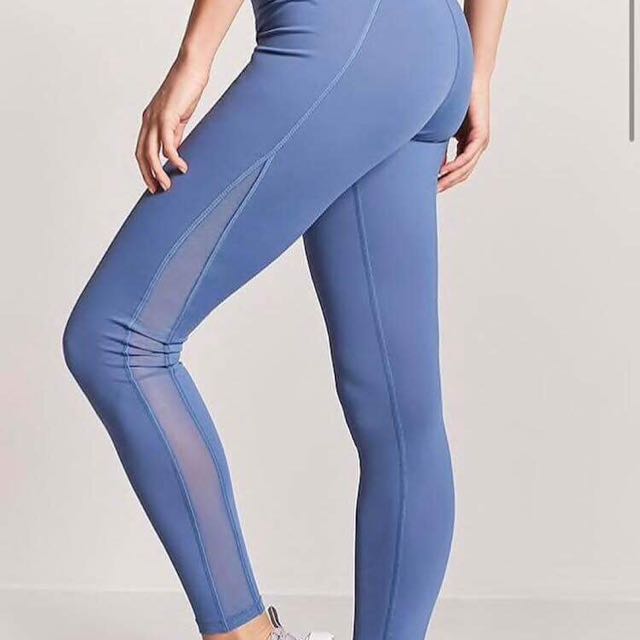 forever 21 blue leggings