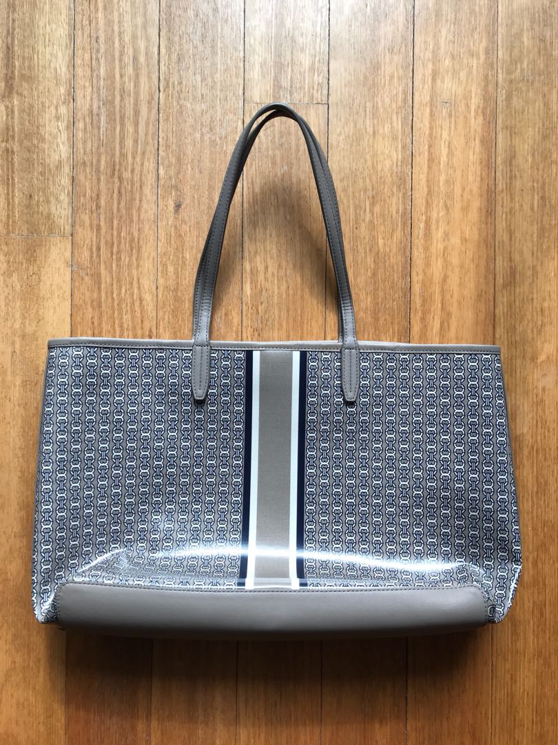 Tory Burch Gemini Link Tote French Grey Review 