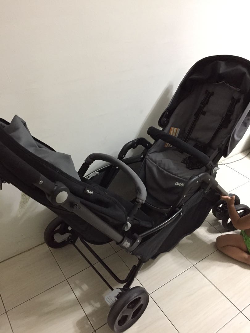 Geoby twin stroller