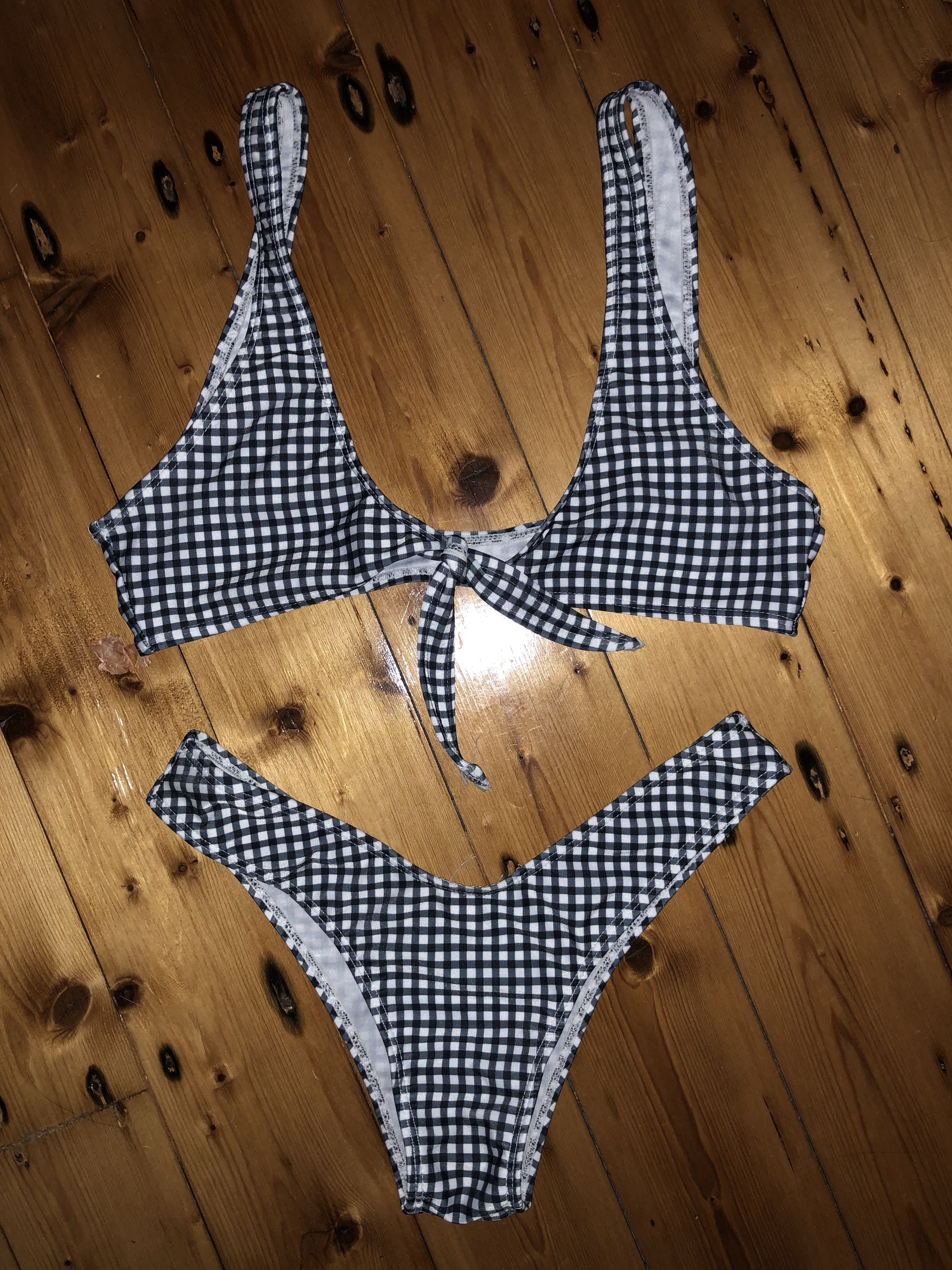 zaful gingham bikini