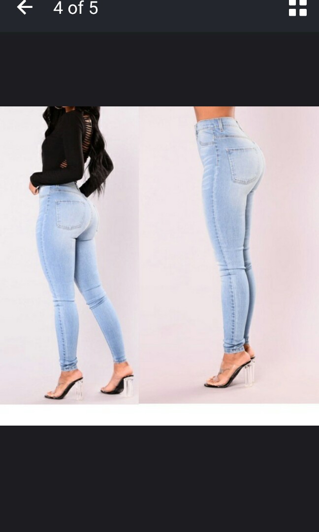 Light blue acid wash jeans Clearance