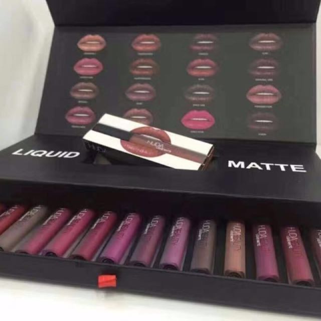 huda beauty 16 piece liquid matte