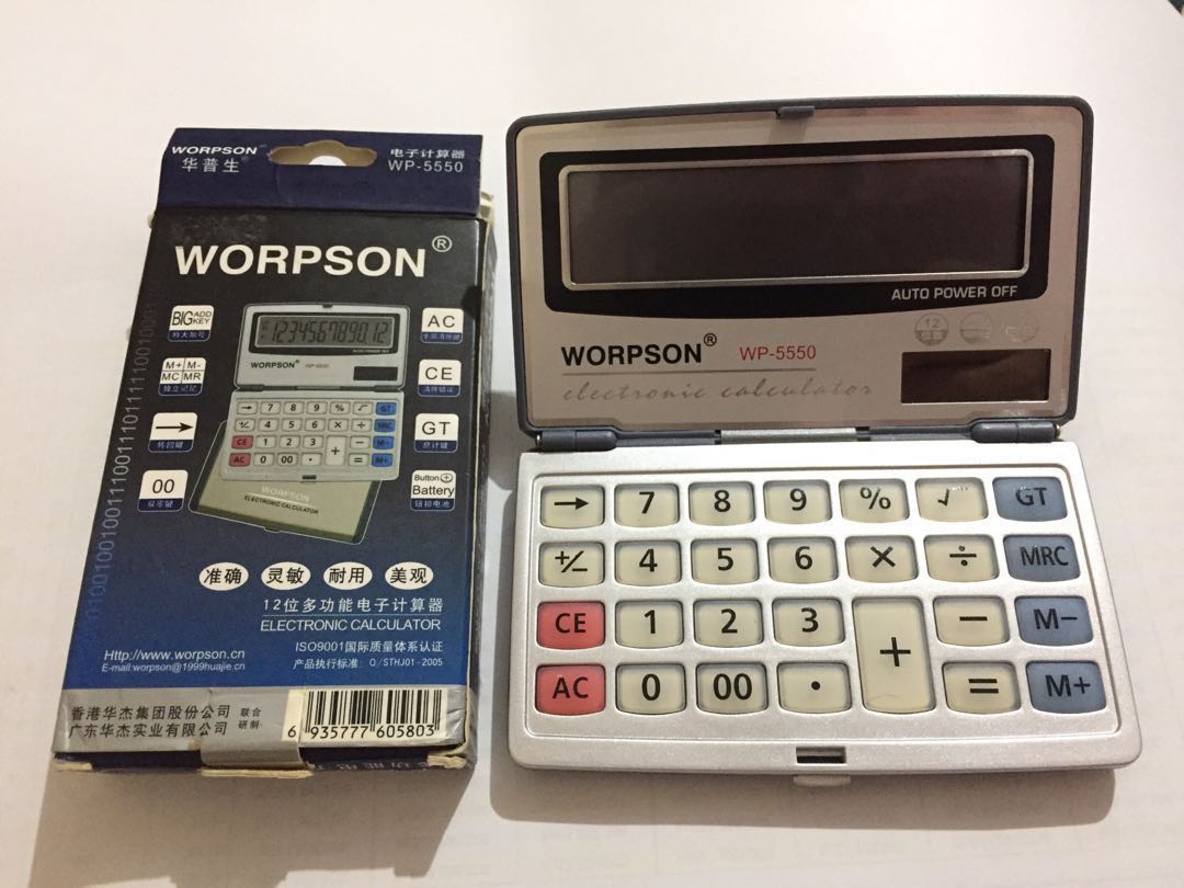 Kalkulator Elektronik Saku Worpson Pocket Electronic Calculator Elektronik Lainnya Di Carousell