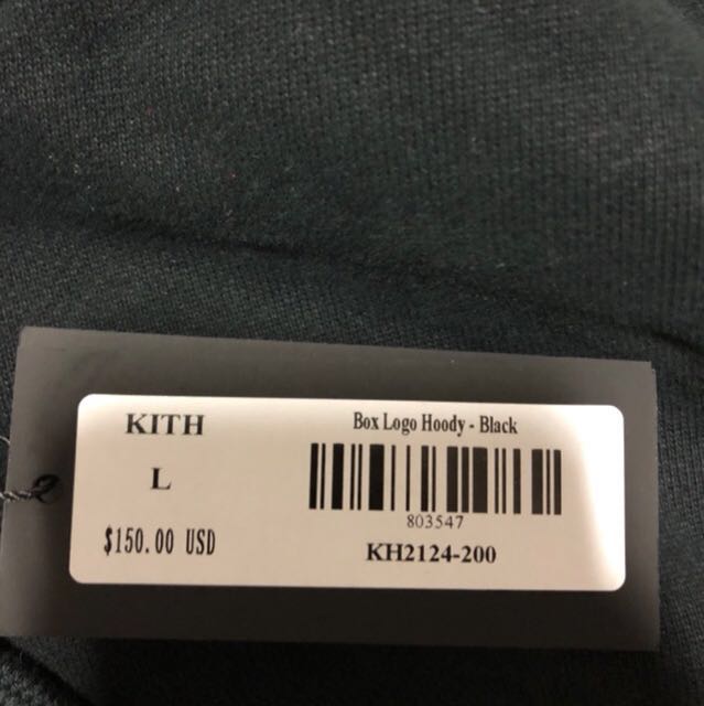 Kith Triple black logo hoodie sz Large Men s Fashion Tops Sets Hoodies on Carousell