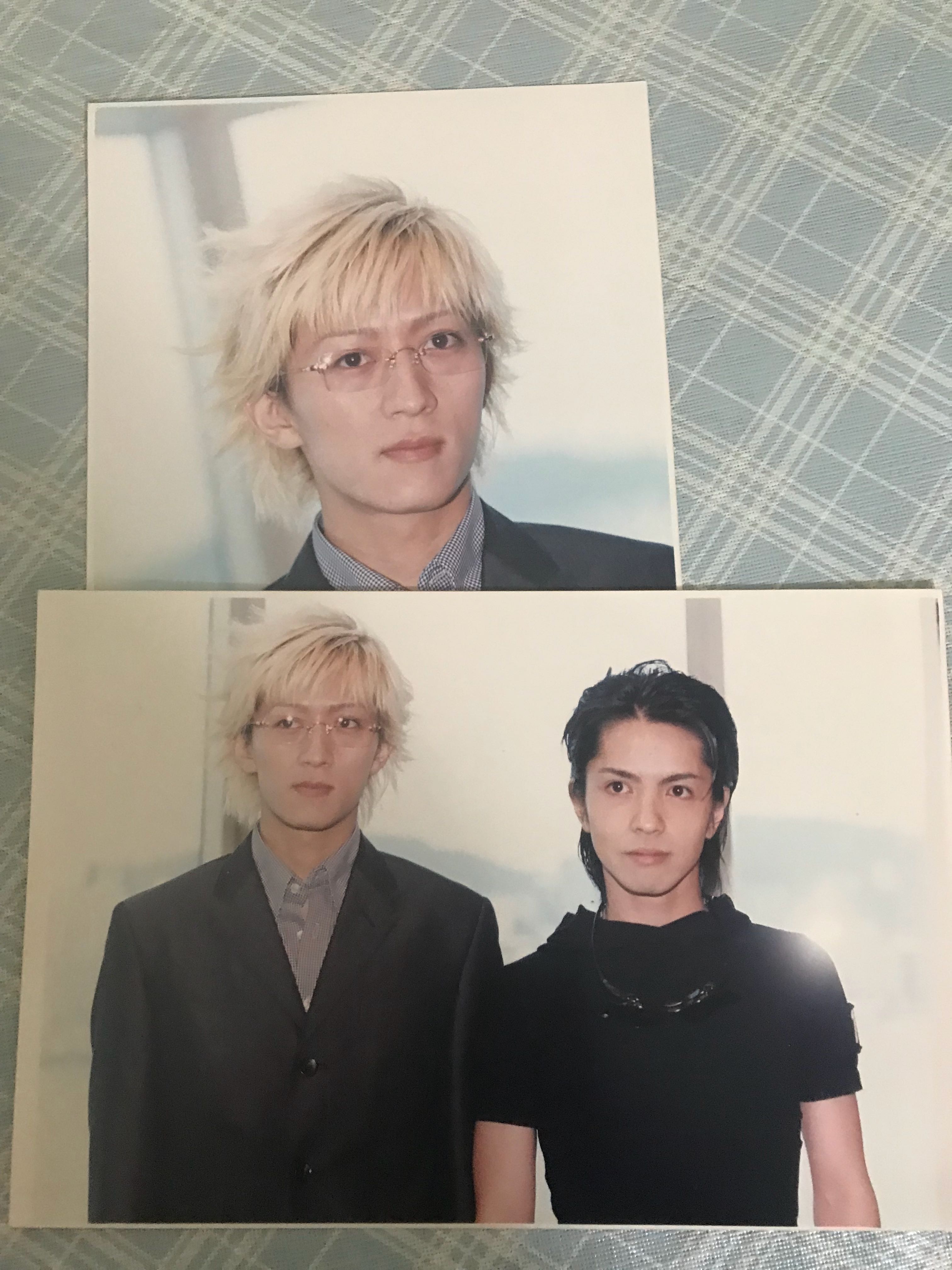 L Arc En Ciel Hyde Tetsu 1999年香港宣傳記招相片兩張8r J Pop On