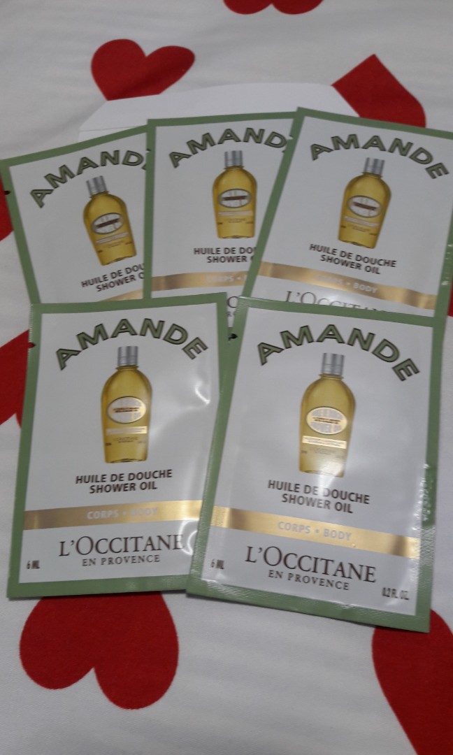 L Occitane Amande Shower Oil Satchets Health Beauty Bath L Occitane Amande Shower Oil Satchets Health Beauty Bath On Carou