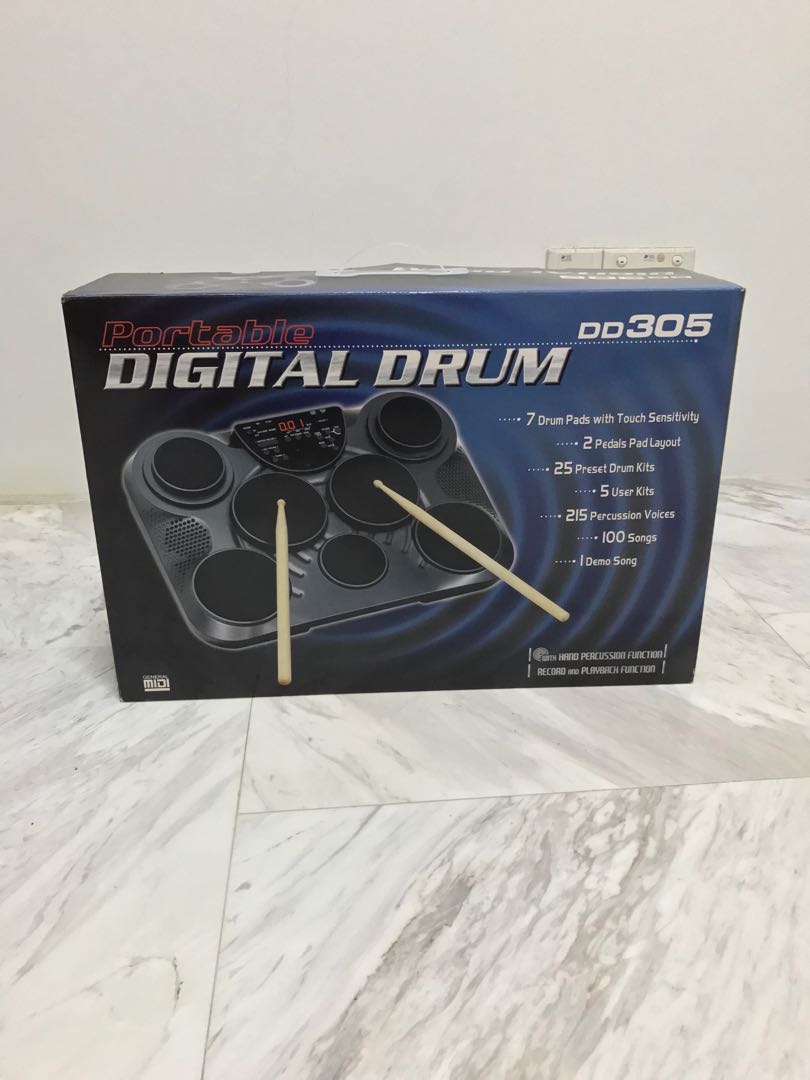 MEDELI DD305 PORTABLE DIGITAL DRUM, Hobbies & Toys, Music & Media ...