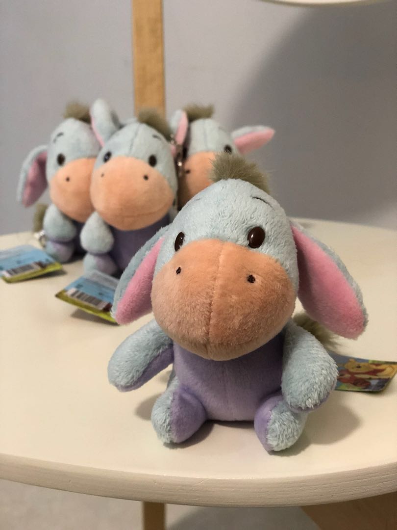 Eeyore top plush keychain
