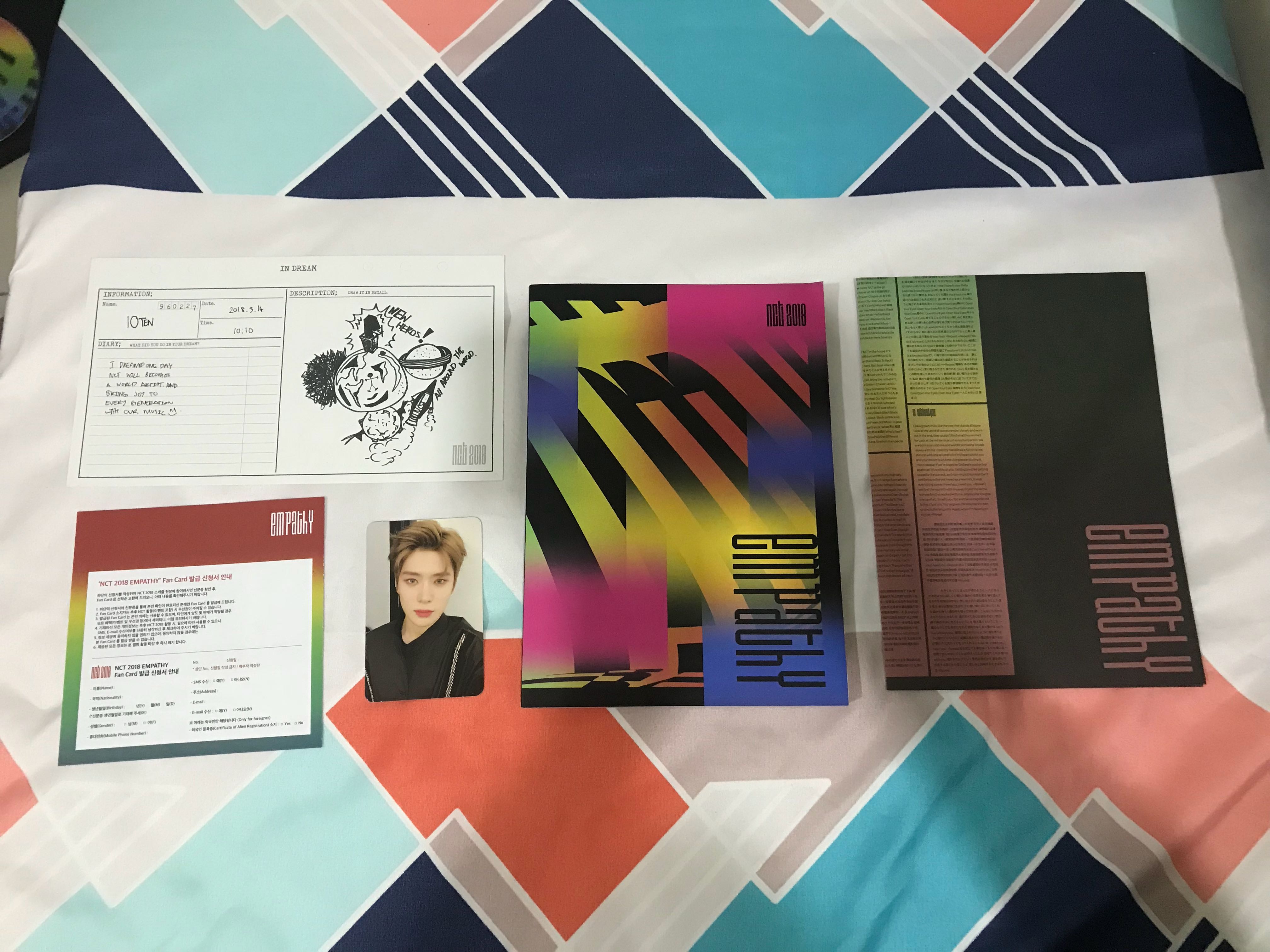 NCT 2018 JAEHYUN Authentic Official PHOTOCARD #1 DREAM 1st Album EMPATHY 재현 