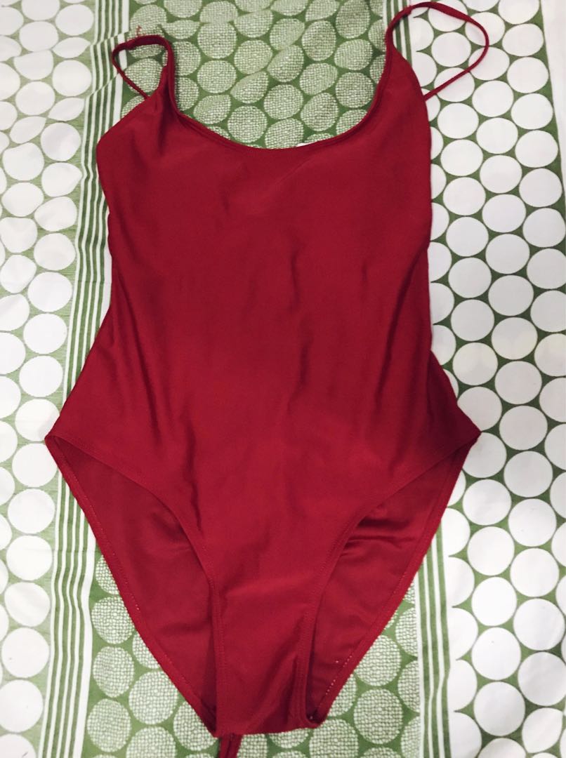 OnePiece Red Swimsuit, Women's Fashion, Swimwear, Bikinis & Swimsuits on Carousell