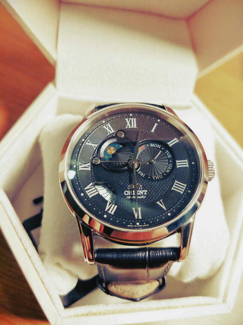Orient executive sun 2025 & moon automatic watch