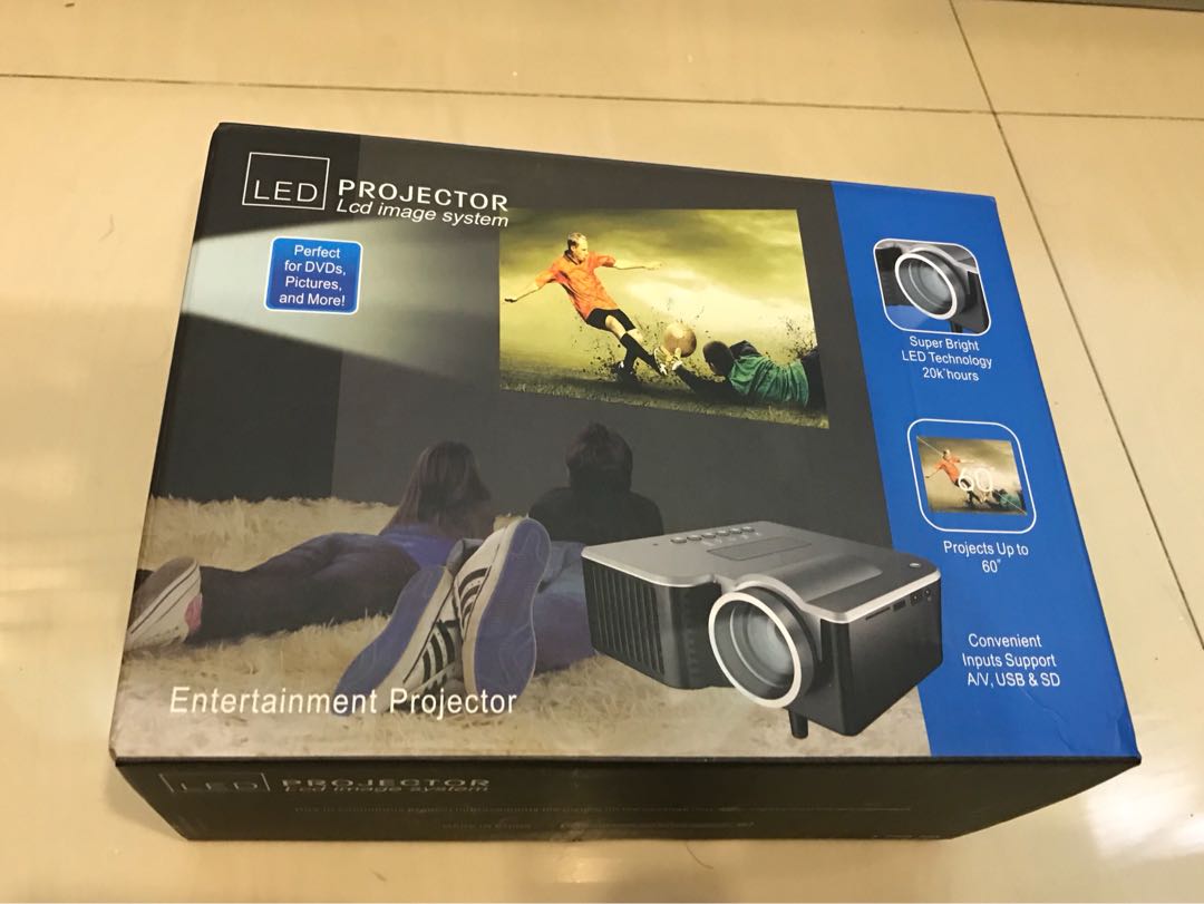 Portable LED Projector, TV & Home Appliances, TV & Entertainment