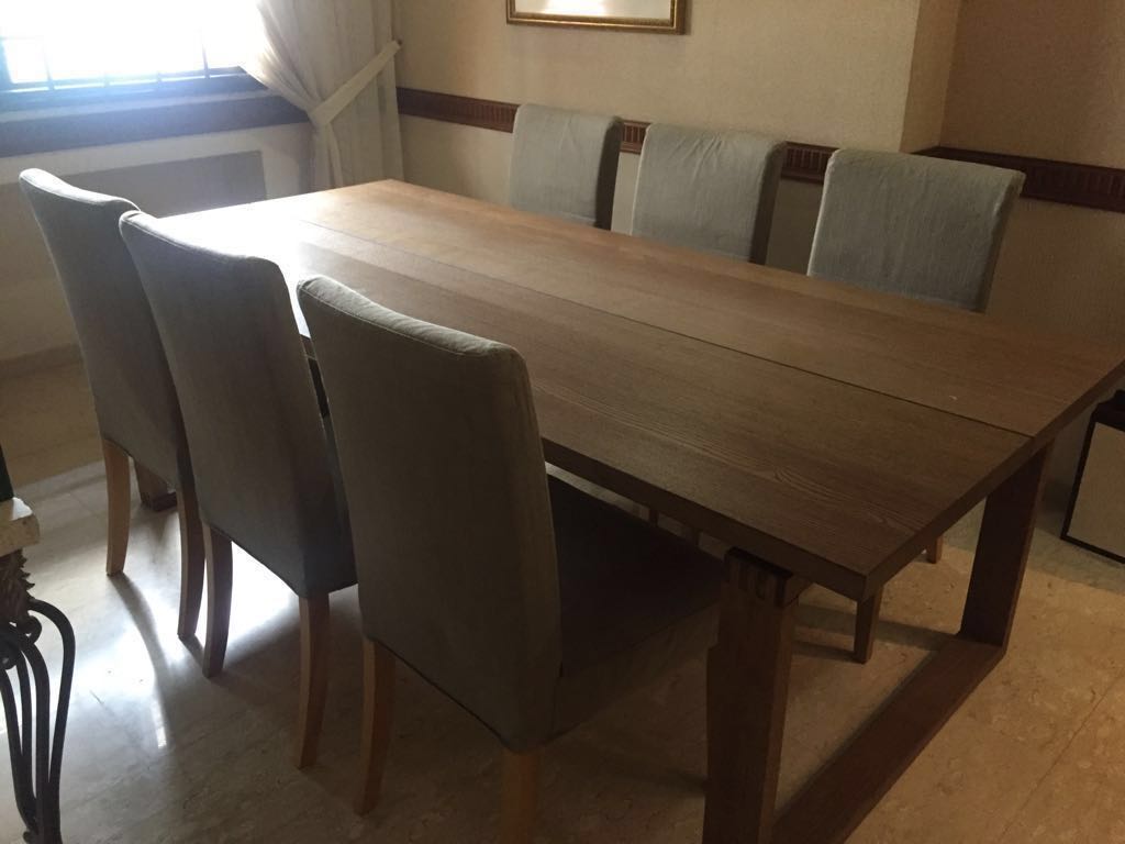 Pre Loved Ikea Morbylanga Dining Table Furniture Tables Chairs On Carousell