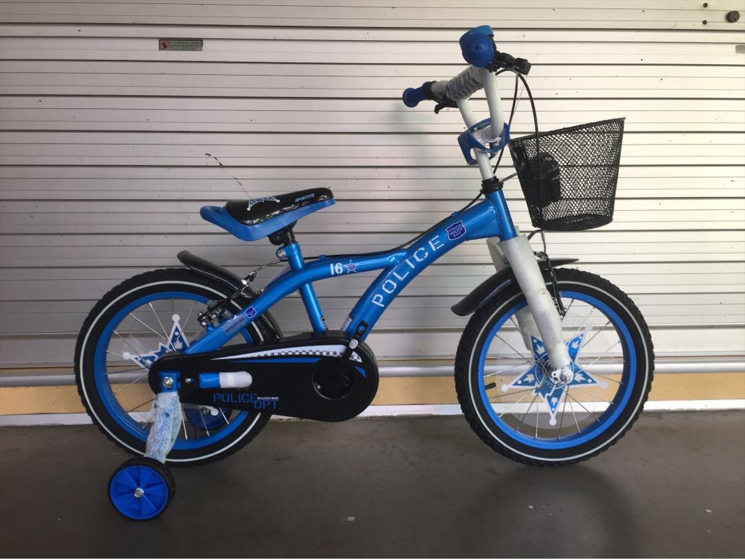 Sportive 16 Police Children Bike Sports Equipment Bicycles Parts Bicycles on Carousell