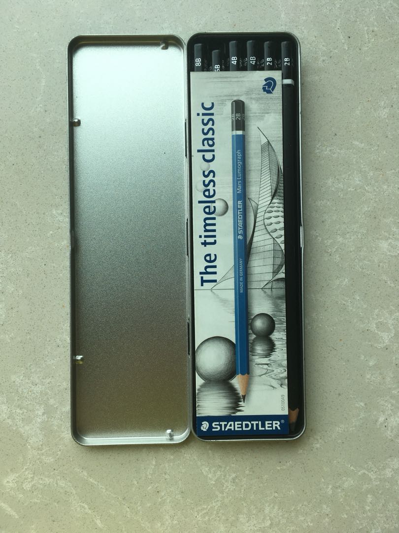 Staedtler Mars Lumograph Black Pencil Set Books Stationery