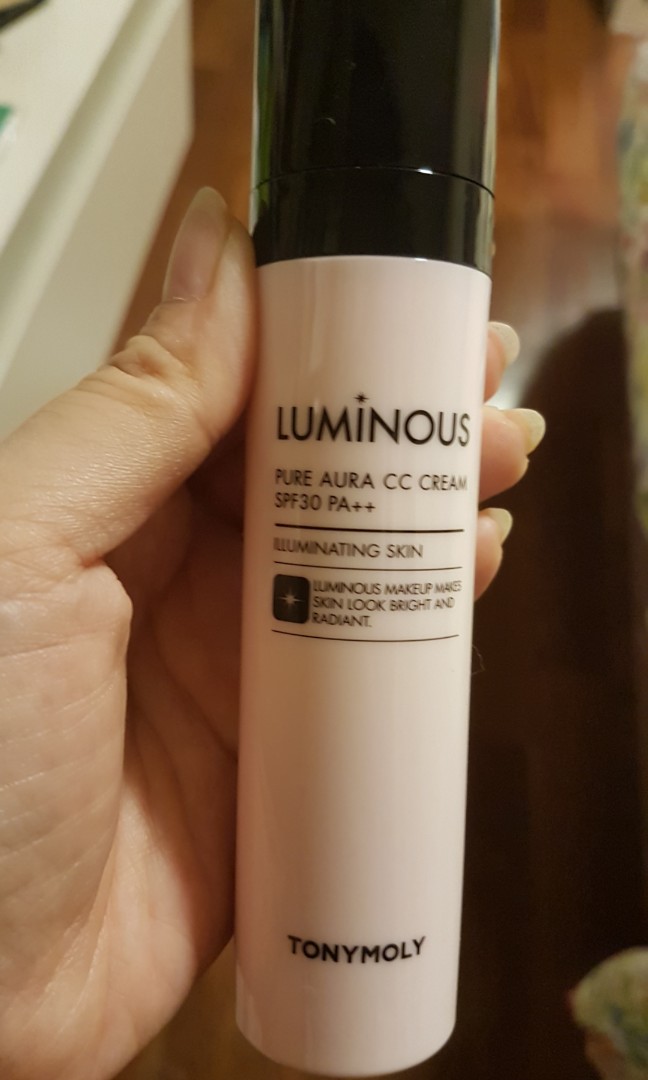Tonymoly Pure Aura Cc Cream Spf30 Pa Health Beauty Makeup On Carousell