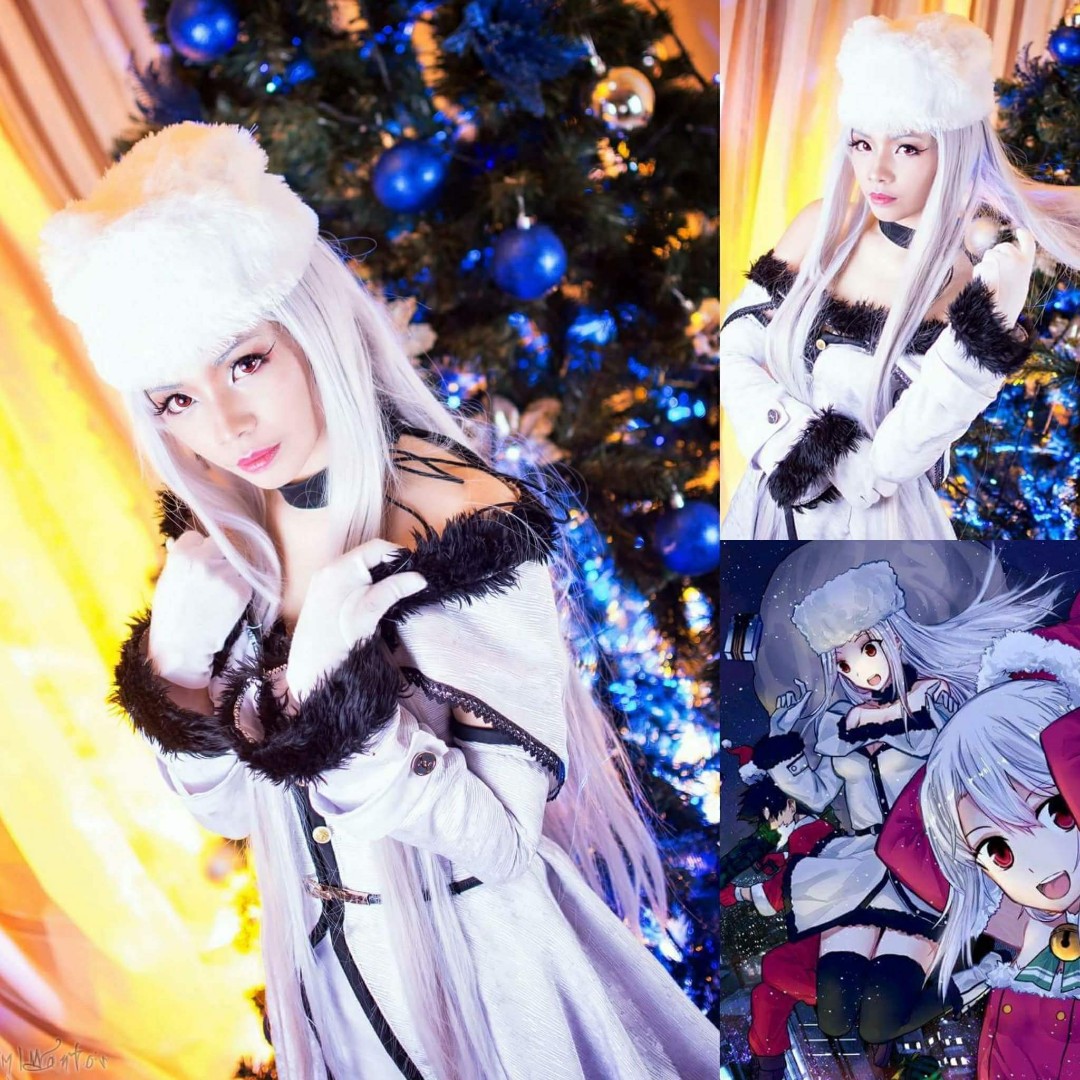 TYPEMOON Irisviel Von Einzbern winter cosplay costume, Women's Fashion