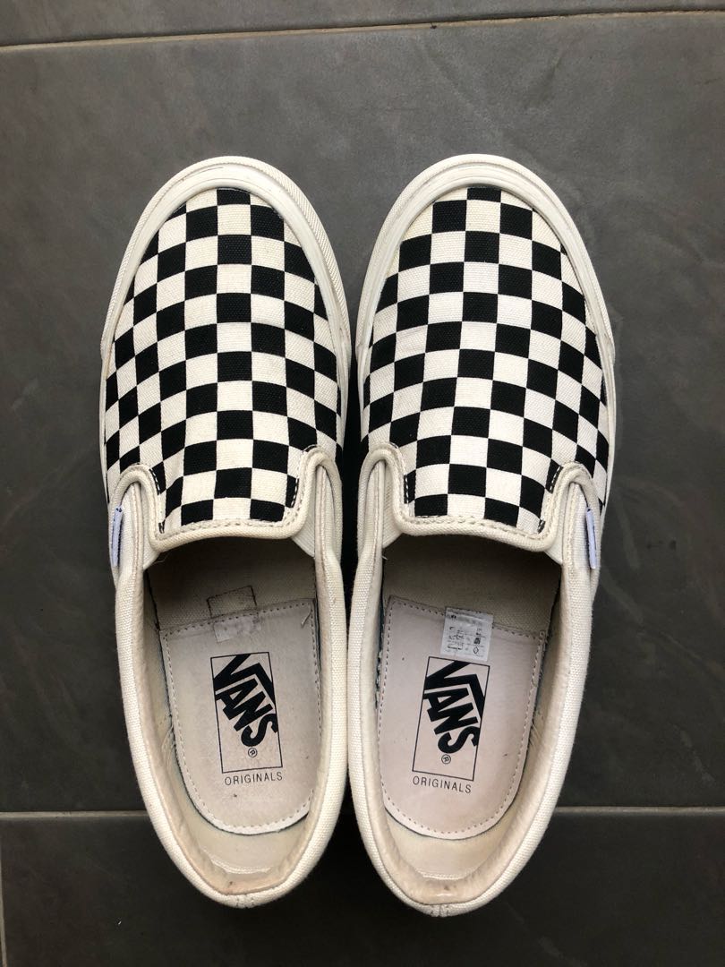 vans checkerboard slip on og