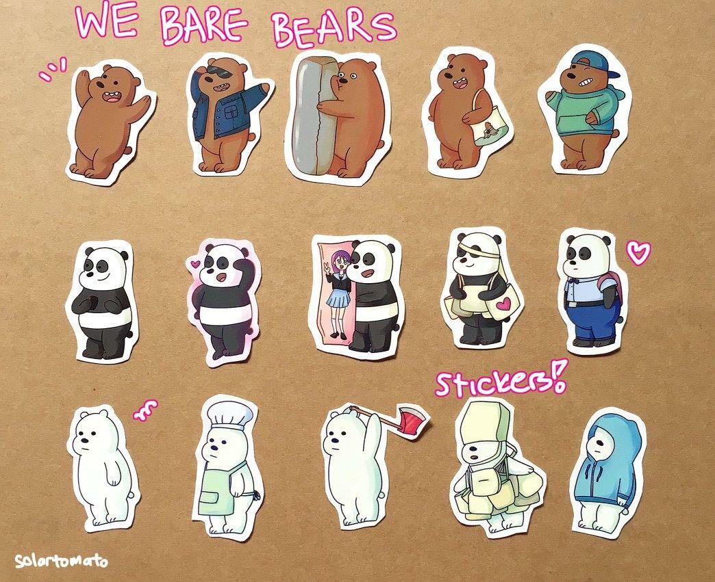We Bare Bears Stickers, Design & Craft, Art & Prints on ...