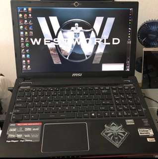 MSI Gaming Laptop (GE60 2PE APACHE PRO)