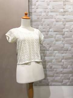 Lacey white crop