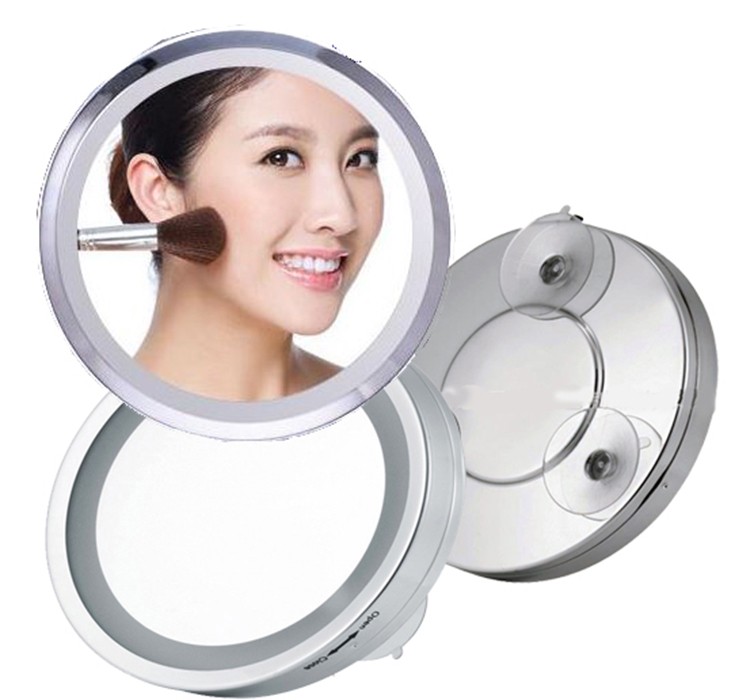7 Inches Led 5x Magnifying Mirror With Strong Suction Cup For Your Restroom 20 Purchase Of 10 Pcs