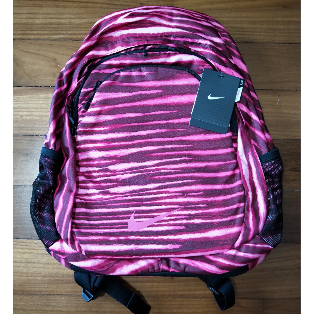 pink and purple nike bag
