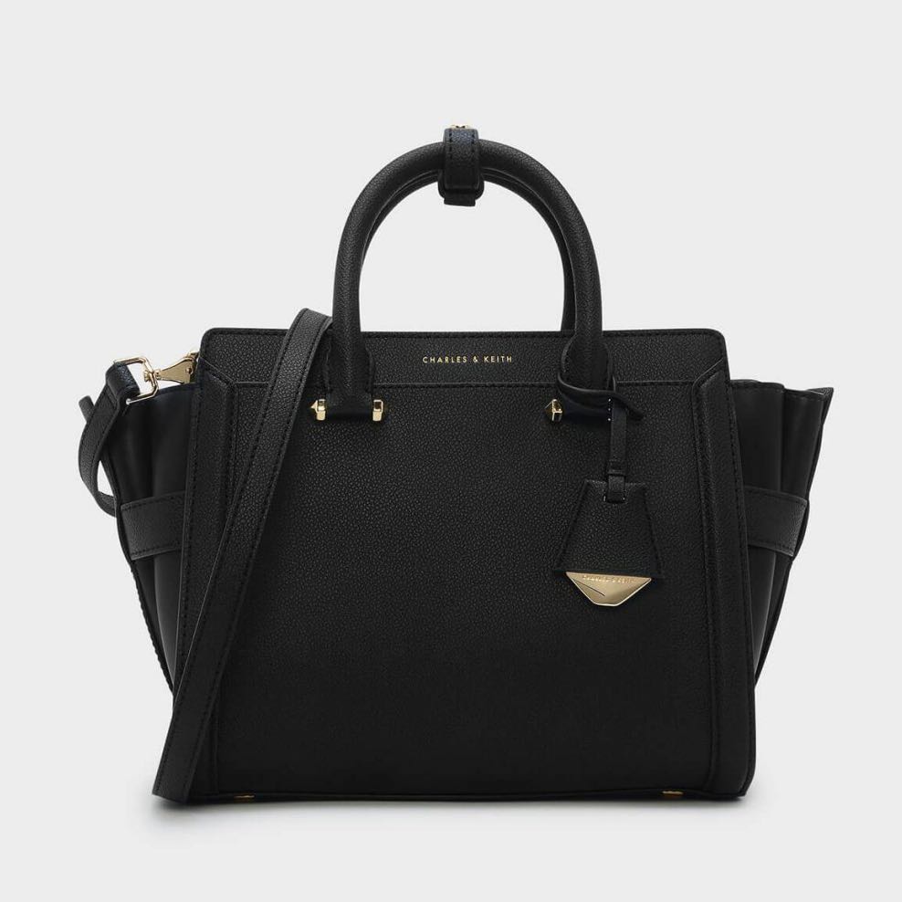 Charles & keith sale structured trapeze bag 2018