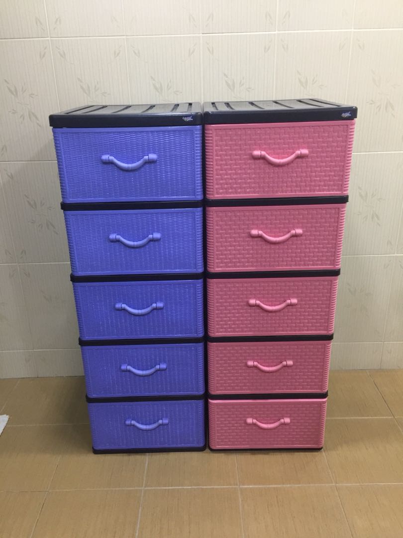 Drawer Plastic 5 Laci 2 Set Rm100 00 Home Furniture