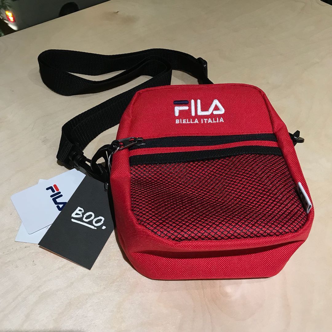 fila bags red