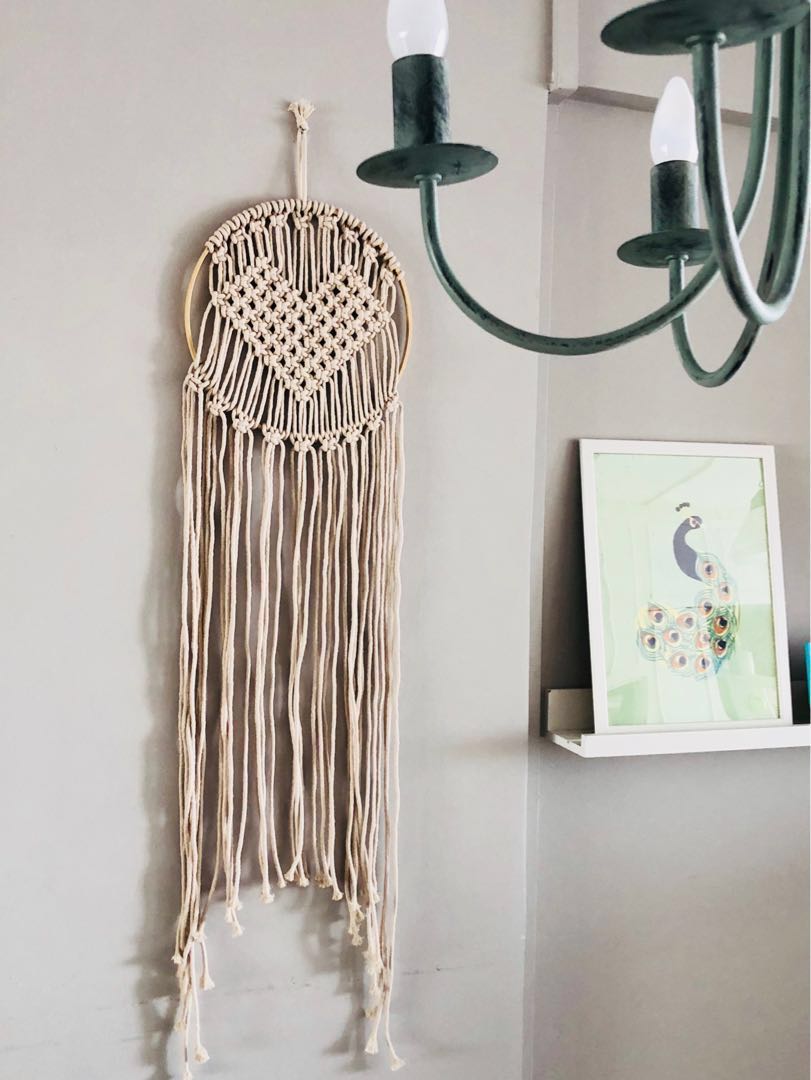 Macrame wall hanging, Furniture & Home Living, Home Decor, Wall Decor ...
